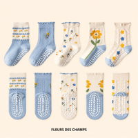 Lot de 5 paires de Chaussettes Antidérapantes Enfant (De 1 an à 12 ans)