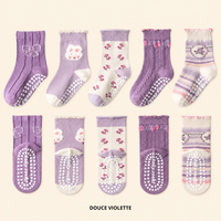 Lot de 5 paires de Chaussettes Antidérapantes Enfant (De 1 an à 12 ans)