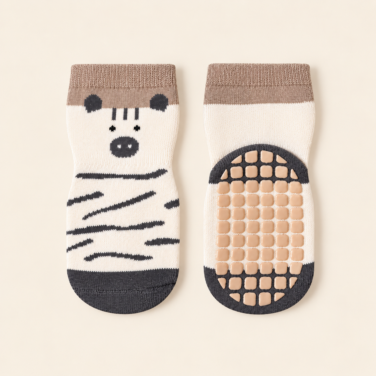 Lot de 5 paires de Chaussettes Antidérapantes Bébé (De 0 mois à 3 ans)