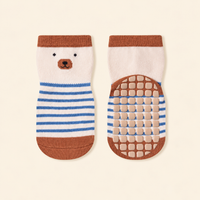 Lot de 5 paires de Chaussettes Antidérapantes Bébé (De 0 mois à 3 ans)