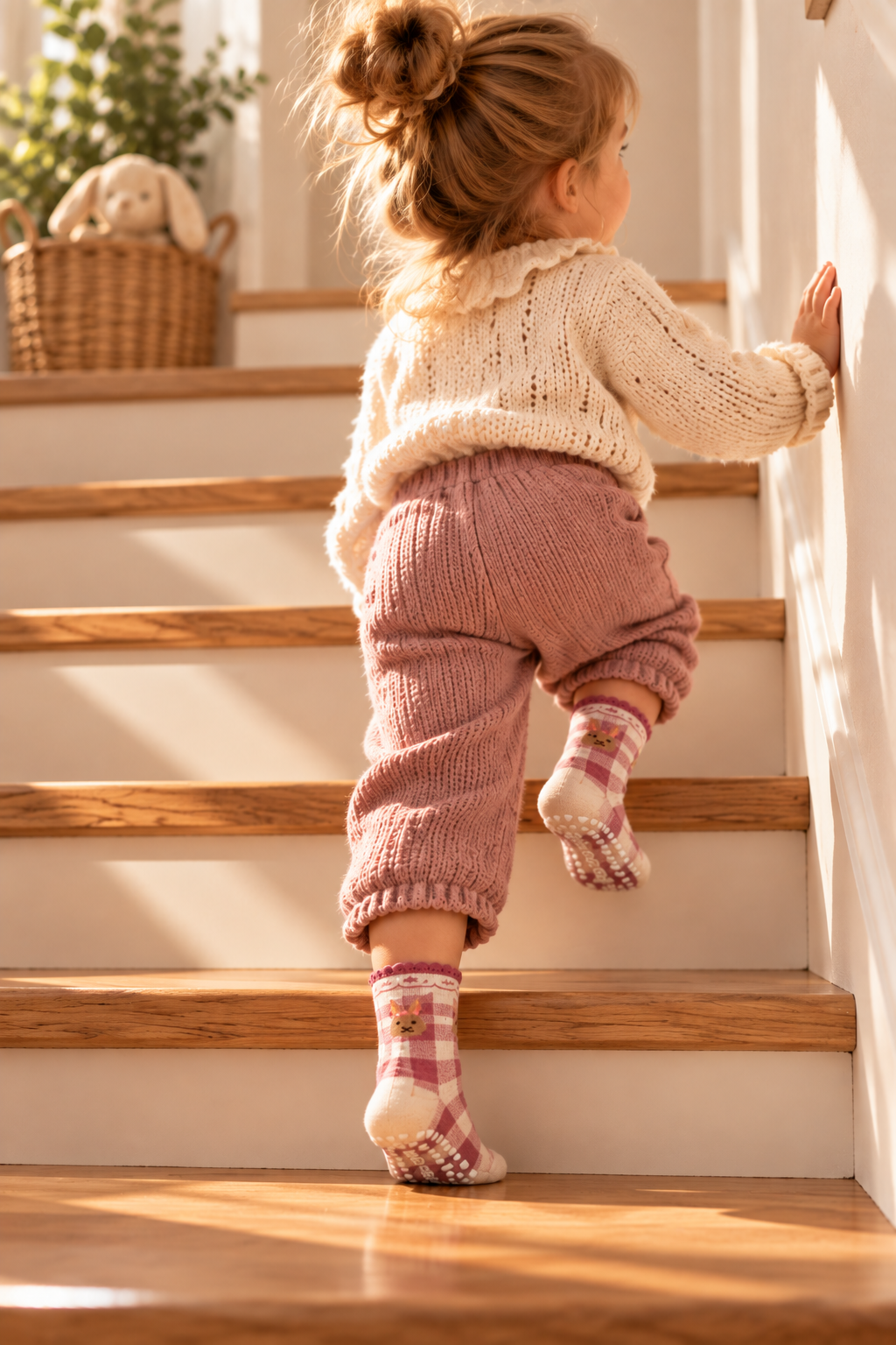 Lot de 5 paires de Chaussettes Antidérapantes Enfant (De 1 an à 12 ans)