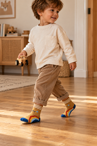 Lot de 5 paires de Chaussettes Antidérapantes Enfant (De 1 an à 12 ans)