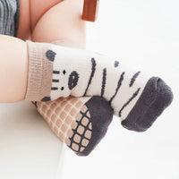 Lot de 5 paires de Chaussettes Antidérapantes Bébé (De 0 mois à 3 ans)