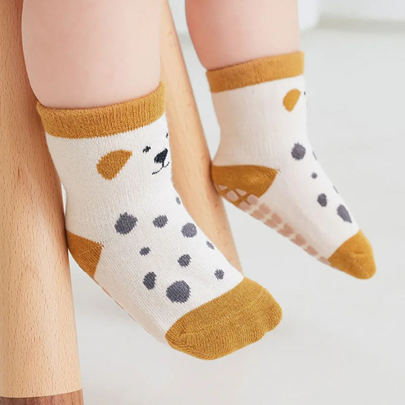 Lot de 5 paires de Chaussettes Antidérapantes Bébé (De 0 mois à 3 ans)